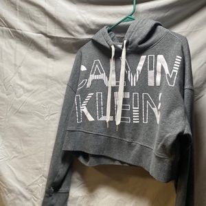 large Calvin Klein crop hoodie Brand New never got to wear it Just to be